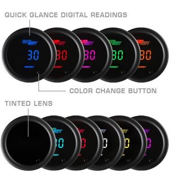 Glowshift 10 Color Digital Tachometer Gauge