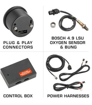 Glowshift Black 7 Series Digital Wideband Air/Fuel Ratio Gauge
